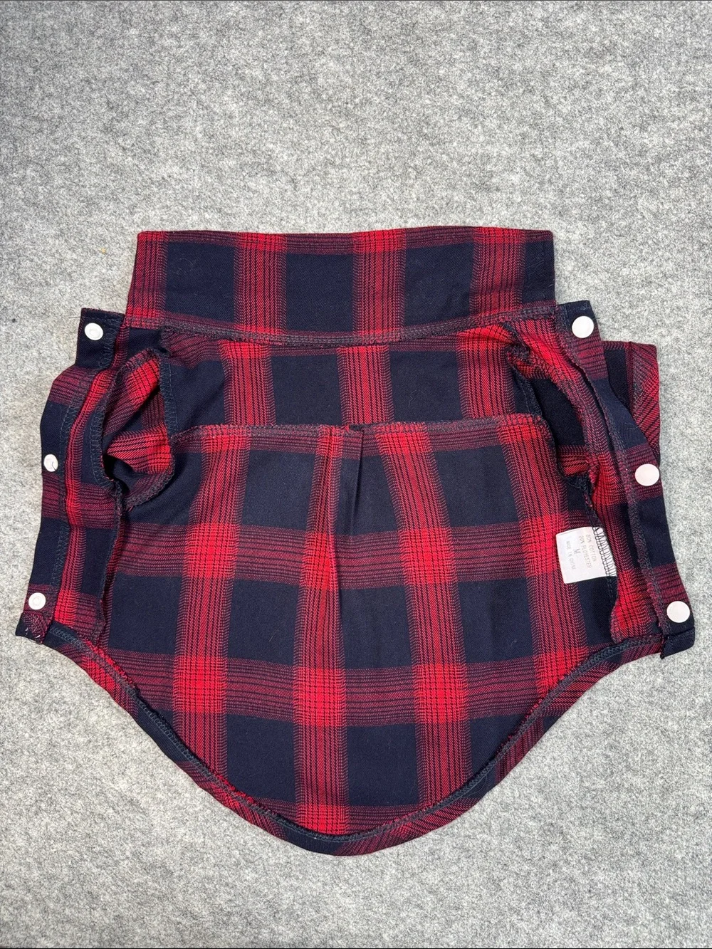 Lot of 3 Plaid Dog Shirts Small 7-10 lbs Button Front Pet Clothes
